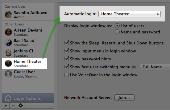 Auto Login Settings