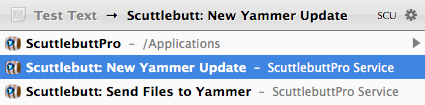 Send message to yammer