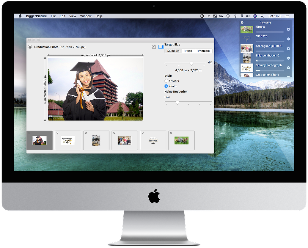 BiggerPicture app in the macOS desktop